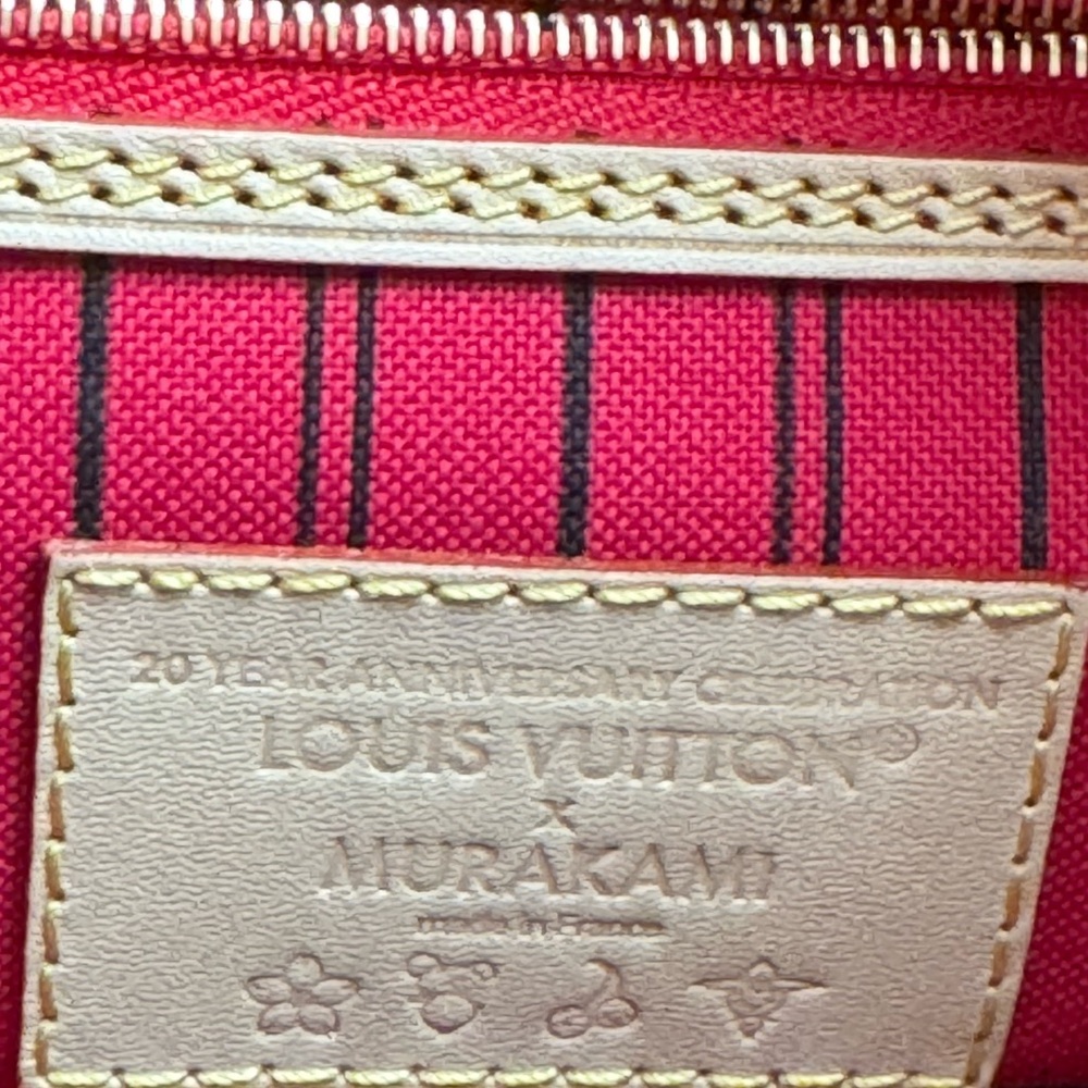 Louis Vuitton x TM Cherry Cerise Neverfull Tote - Picture 4 of 8